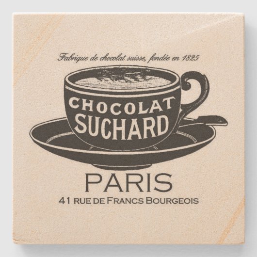  Suchard Chocolat Ad Square Stenen Onderzetter (Voorkant)