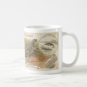 suchard iguanodon 1895-kaart koffiemok
