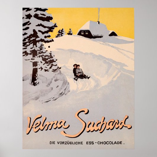 Suchard Velma, Die Vorzügliche Ess Chocolade Poster (Voorkant)