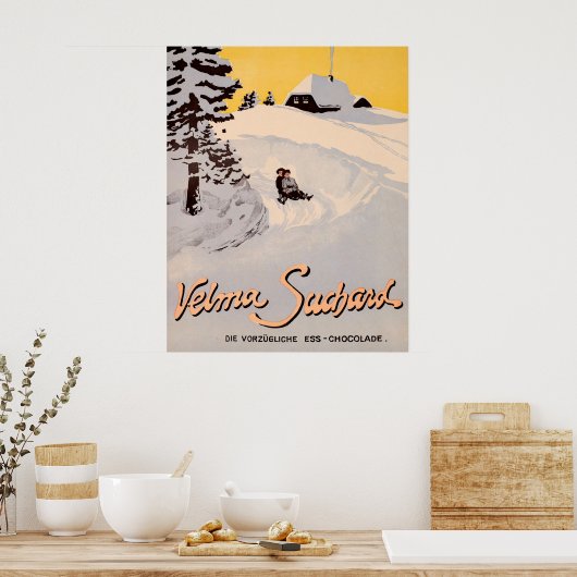 Suchard Velma, Die Vorzügliche Ess Chocolade Poster (Keuken)