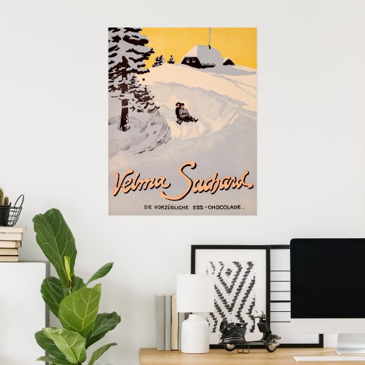 Suchard Velma, Die Vorzügliche Ess Chocolade Poster (Thuiskantoor)