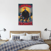 Suchard Vintage PosterEurope Canvas Afdruk (Insitu (Slaapkamer))