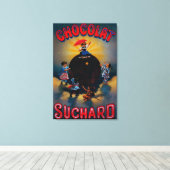 Suchard Vintage PosterEurope Canvas Afdruk (Insitu (Houten vloer))