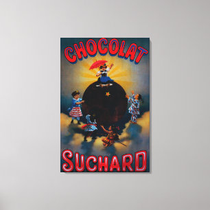 Suchard Vintage PosterEurope Canvas Afdruk