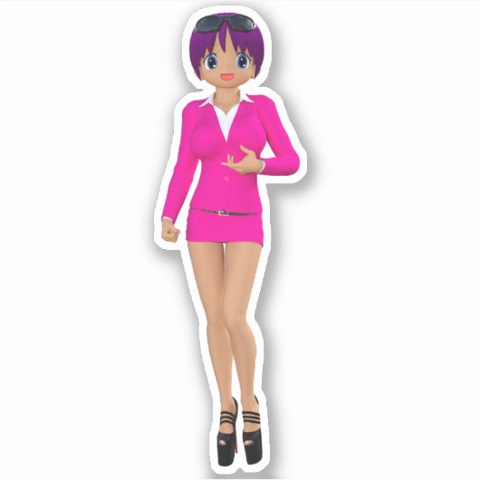 Suchawira Zakenvrouw Sticker (Voorkant)