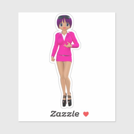 Suchawira Zakenvrouw Sticker (Vel)