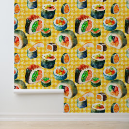 Suchi op mijn muur behang