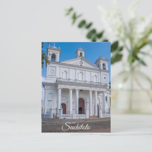 Suchitoto, El Salvador Cathedral Briefkaart (Staand voorkant)