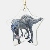Suchomimus Dinosaur die een haai eet Keramisch Ornament (Links)