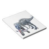 Suchomimus Dinosaur die een haai eet Notitieblok (Schuin)