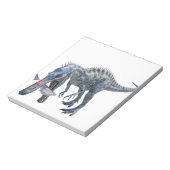 Suchomimus Dinosaur die een haai eet Notitieblok (Linkerzijde)