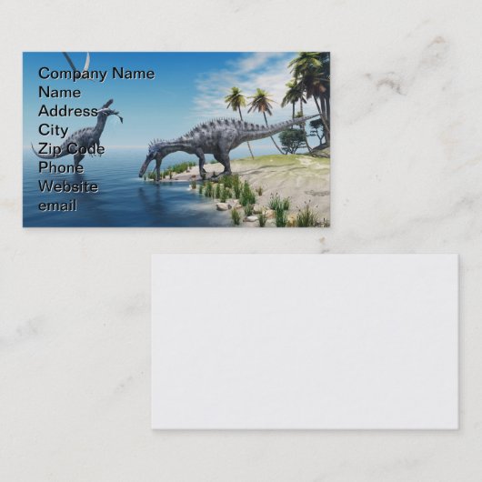 Suchomimus Dinosaurs-Visitekaartje Visitekaartje (Voorkant / Achterkant)