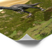 Suchomimus dinosaurussen - 3D rendering Poster (Hoek)