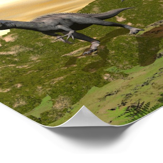 Suchomimus dinosaurussen - 3D rendering Poster (Hoek)