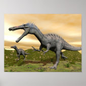 Suchomimus dinosaurussen - 3D rendering Poster (Voorkant)