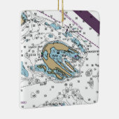 Sucia Island WA Chart Keramisch Ornament (Rechts)