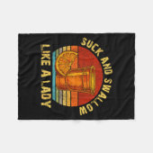 Suck And Swallow Like A Lady Raunchy Tequila Funny Fleece Deken (Voorkant (Horizontaal))