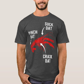 Suck HeadTails Funny Crawfish Boil Seafood T-shirt
