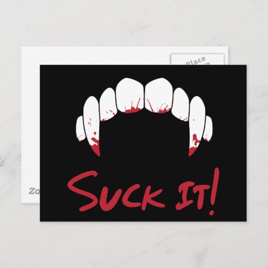 Suck het! briefkaart (Voorkant / Achterkant)