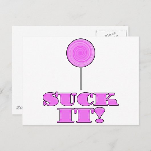 SUCK HET! BRIEFKAART (Voorkant / Achterkant)