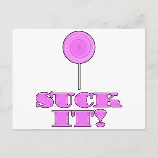 SUCK HET! BRIEFKAART (Voorkant)