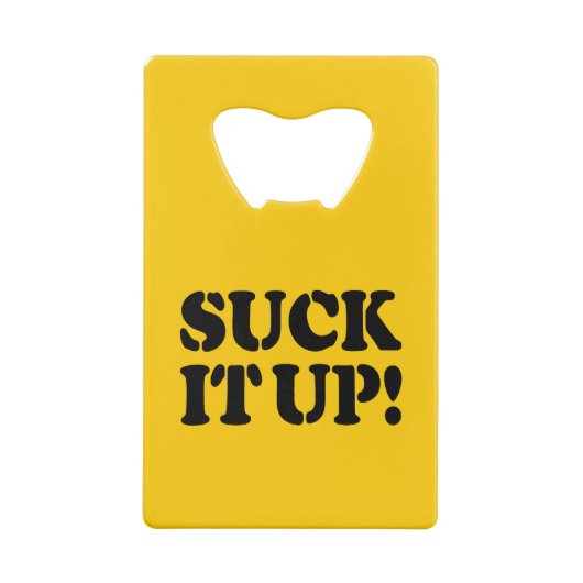SUCK HET! CREDITKAART FLESSENOPENER (Achterkant)
