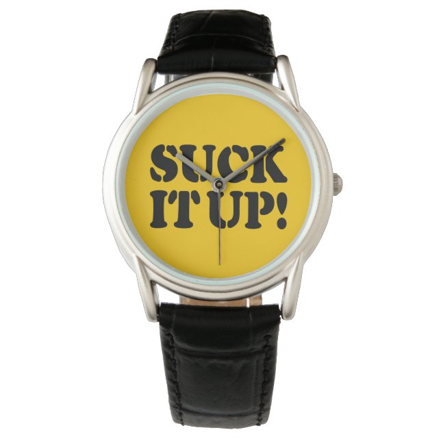 SUCK HET! HORLOGE (Voorkant)