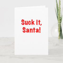 Suck het kerstman! Kaart