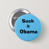 Suck het Obama! Ronde Button 5,7 Cm (Voorkant /achterkant)