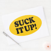SUCK HET! OVALE STICKER (Envelop)