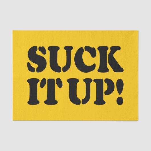 SUCK HET! TISSUEPAPIER (Voorkant)