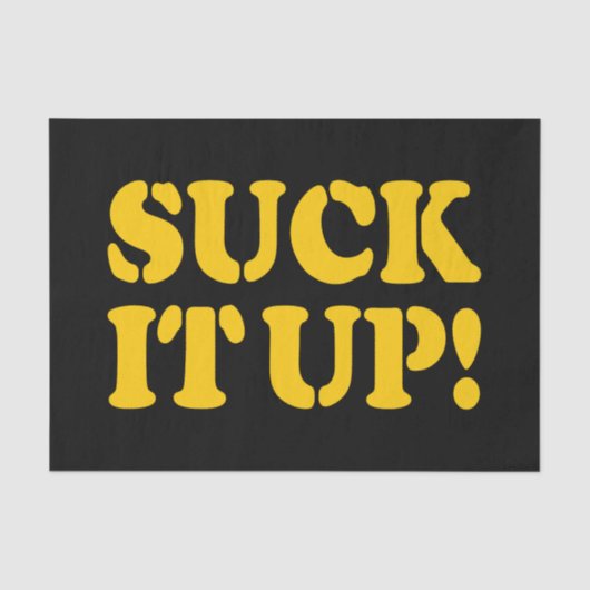 SUCK HET! TISSUEPAPIER (Voorkant)