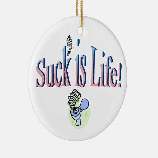 Suck is leven. keramisch ornament (Rechts)