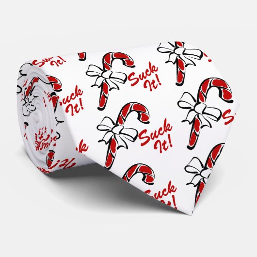 Suck it Candy Cane Stropdas (Opgerold)
