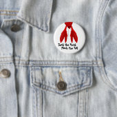 Suck it Crawfish Boil Party Pin Ronde Button 5,7 Cm (In situ)