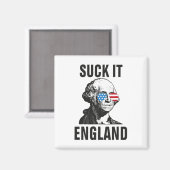 Suck-it Engeland Grappig 4 juli George Washingto Magneet (Voorkant / Achterkant)