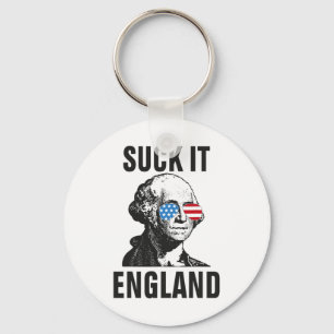 Suck-it Engeland Grappig 4 juli George Washingto Sleutelhanger