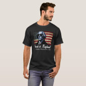 SUCK IT ENGELAND Grappig 4 juli George Washingto T-shirt (Voorkant volledig)