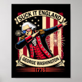 Suck It Engeland Shirt USA Vlag 4 juli Patriot Poster (Voorkant)