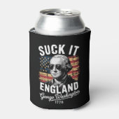 Suck It England, 4 juli George Washington 1776 Blikjeskoeler (Blikje Voorkant)