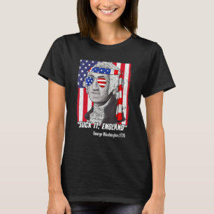 Suck it England 4 juli George Washington T-shirt