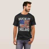 Suck It England Funny 4th of Juli George Washingto T-shirt (Voorkant volledig)