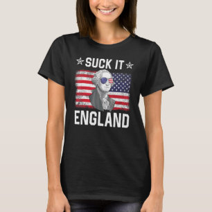 Suck it England George Washington 1776 4 juli T-shirt