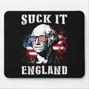 Suck It England Grappig 4 juli herdenkingsdag Muismat