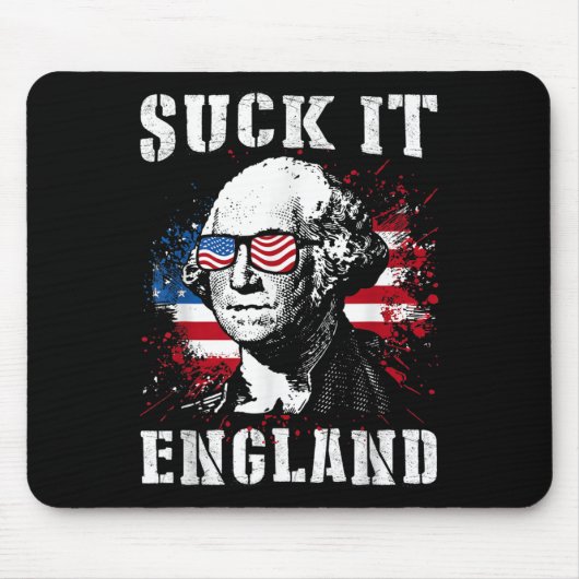 Suck It England Grappig 4 juli herdenkingsdag Muismat (Voorkant)