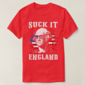 Suck it England grappig op 4 juli Memorial day T-shirt (Design voorkant)