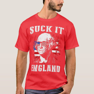 Suck it England grappig op 4 juli Memorial day T-shirt