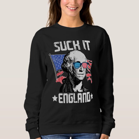 Suck it England op 4 juli Trui (Voorkant)