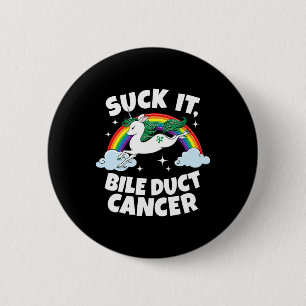 Suck It Galweg Kanker Fun Quote Eenhoorn Regenboog Ronde Button 5,7 Cm