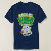 Suck It Liver Cancer Gimme Snoep Funny Boo Ghost H T-shirt (Design voorkant)